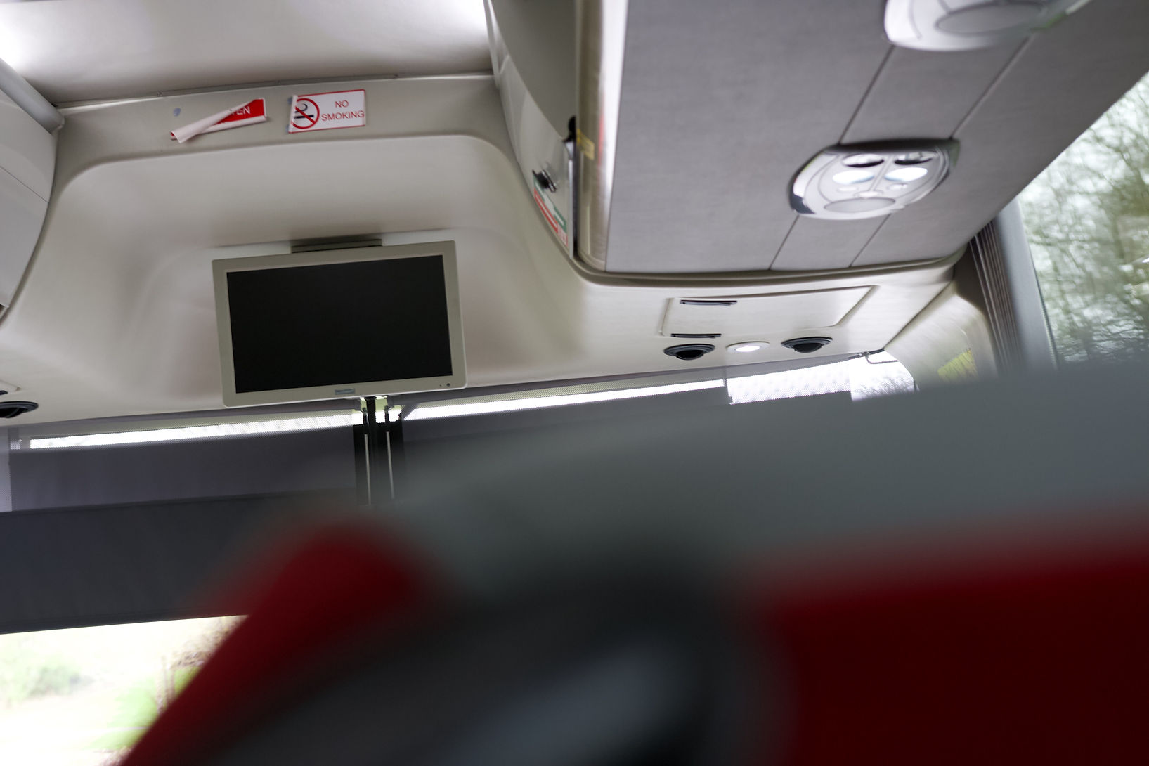 Coach seats and screen